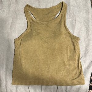 Lululemon cropped ebb to street tank. Size 10 I believe can fit an 8